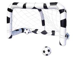Pripučiami futbolo vartai + Bestway kamuoliai 52058
