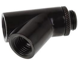 Alphacool Eiszapfen Y-connector 45° G1/4 to 2x G1/4 Black