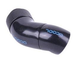 Alphacool Angled Adaptor Double 45° revolvable G1/4'' outer to G1/4'' inner Black