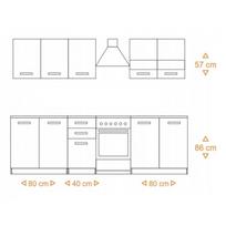artisan oak - Top E Shop Kitchen Furniture Set White Oak Artisan - 4 nuotrauka