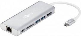 Goobay 76788 USB-C Premium Multiport-Dock Silver