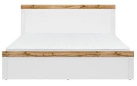 miegamojo lova 180x200 cm - Black Red White Holten Bed 180 White - 3 nuotrauka