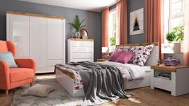 miegamojo lova 180x200 cm - Black Red White Holten Bed 180 White - 7 nuotrauka