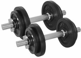 surenkami hanteliai - Surenkamas svarmuo Toorx Cast Iron Weight Dumbbells Set - 2 nuotrauka