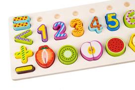 delione skaiciai - Edukacinis žaislas Iso Trade Wooden Sorter XL15078 - 6 nuotrauka