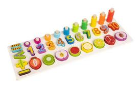 delione skaiciai - Edukacinis žaislas Iso Trade Wooden Sorter XL15078 - 9 nuotrauka