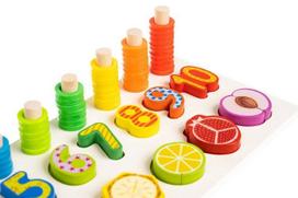 delione skaiciai - Edukacinis žaislas Iso Trade Wooden Sorter XL15078 - 12 nuotrauka