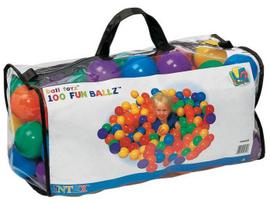 kamuoliu krepsys - Vaikiški kamuoliai Intex 49600, 8 cm, 100 vnt. - 3 nuotrauka