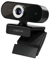 Internetinė kamera Logilink HD With Microphone, juoda, CMOS