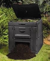 lauku deze - Komposto dėžė Keter, 790 mm x 790 mm x 790 mm, 470 l - 3 nuotrauka