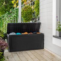 keter lentyna - Sodo daiktadėžė Keter Samoa Rattan, 1170 mm x 450 mm x 570 mm - 5 nuotrauka