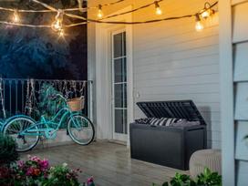 keter lentyna - Sodo daiktadėžė Keter Samoa Rattan, 1170 mm x 450 mm x 570 mm - 7 nuotrauka