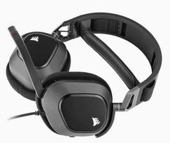 corsair ausines - Corsair HS80 RGB USB, juodos - 4 nuotrauka