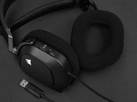 corsair ausines - Corsair HS80 RGB USB, juodos - 7 nuotrauka