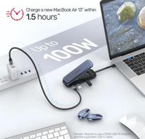 usb c 100w laidas - UNITEK D1046A - 10 nuotrauka