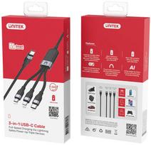3in1 laidas - UNITEK C14101BK-1.5M - 9 nuotrauka