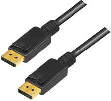 displayport 1.4 kabelis - Laidas LogiLink DisplayPort 1.4 Cable 5m Black - 1 nuotrauka