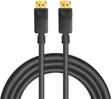 displayport 1.4 kabelis - Laidas LogiLink DisplayPort 1.4 Cable 5m Black - 2 nuotrauka
