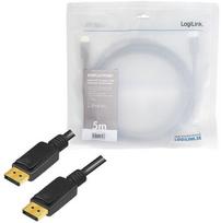 displayport 1.4 kabelis - Laidas LogiLink DisplayPort 1.4 Cable 5m Black - 3 nuotrauka