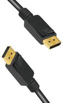 displayport 1.4 kabelis - Laidas LogiLink DisplayPort 1.4 Cable 5m Black - 6 nuotrauka