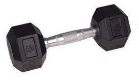 Šešiakampis hantelis inSPORTline HEX 14kg