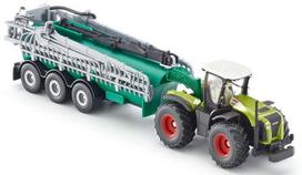 modeliukai traktoriai - Siku Claas Xerion With Vacuum Tanker 1827 - 3 nuotrauka