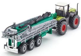 modeliukai traktoriai - Siku Claas Xerion With Vacuum Tanker 1827 - 5 nuotrauka