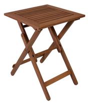 lauko stalai senukai - Lauko stalas Home4you Rouen Meranti, 50 x 50 x 68 cm - 1 nuotrauka