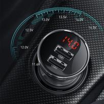 baseus usb a - Įkroviklis Baseus CCBX-0G, 2 x USB, juoda - 7 nuotrauka