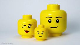 lego deze - Daiktadėžė Room Copenhagen Lego Storage Head Girl Mini 40331725 - 4 nuotrauka