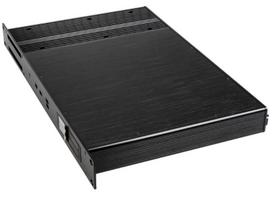 mini itx korpusas - Akasa Fanless Thin Mini ITX Case Black - 2 nuotrauka