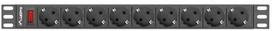 lanberg pdu - Lanberg PDU-09F-0300-BK, 9 vietos, 3 m - 2 nuotrauka