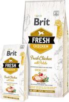 vistiena - Sausas šunų maistas Brit Adult Fresh Chicken With Potato Great life, vištiena, 12 kg - 3 nuotrauka