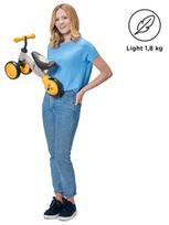 kinderkraft balansinis - Vaikiškas dviratis KinderKraft Cutie Honey Yellow - 8 nuotrauka
