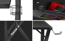 gaming desk - Huzaro Hero 6.3 (Black) - 6 nuotrauka