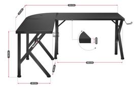gaming desk - Huzaro Hero 6.3 (Black) - 7 nuotrauka