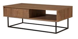 stalas 120 x 60 - Kavos staliukas Kalune Design Dale, rudas - 2 nuotrauka