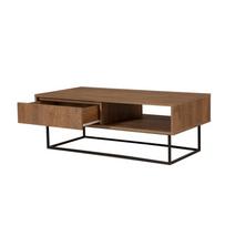 stalas 120 x 60 - Kavos staliukas Kalune Design Dale, rudas - 3 nuotrauka