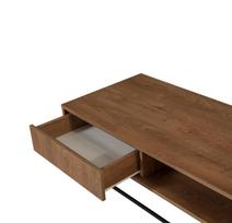 stalas 120 x 60 - Kavos staliukas Kalune Design Dale, rudas - 4 nuotrauka