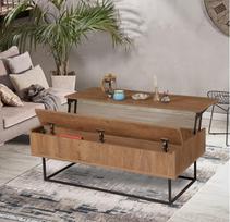 stalas 120 x 60 - Kavos staliukas Kalune Design Est, rudas - 5 nuotrauka