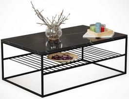 kava etno - Kavos staliukas Kalune Design Etna, juodas - 3 nuotrauka