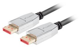 displayport 1.4 kabelis - Laidas Lanberg CA-DPDP-20CU-0010-BK DisplayPort Cable Black - 1 nuotrauka