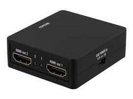 DELTACO 1XHDMI, 2XHDMI OUT, 6.75 GBIT, JUODAS / HDMI-7050