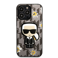 karl ikonik - Karl Lagerfeld "Karl Lagerfeld Ikonik Flower Case iPhone 13 Pro" Grey - 1 nuotrauka