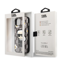 senukai iphone - Karl Lagerfeld "Karl Lagerfeld Ikonik Flower Case iPhone 13" Grey - 3 nuotrauka
