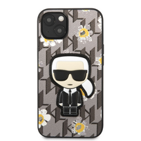 senukai iphone - Karl Lagerfeld "Karl Lagerfeld Ikonik Flower Case iPhone 13 mini" Grey - 1 nuotrauka