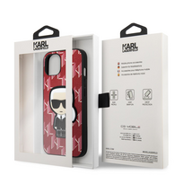 apple 13 mini iphone - Karl Lagerfeld "Karl Lagerfeld Monogram Ikonik Case iPhone 13 mini" Red - 2 nuotrauka