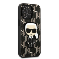 karl ikonik - Karl Lagerfeld "Karl Lagerfeld Monogram Ikonik Case iPhone 13 Pro" Black - 3 nuotrauka