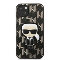 dekliukas iphone 13 mini - Karl Lagerfeld "Karl Lagerfeld Monogram Ikonik Case iPhone 13 mini" Black - 1 nuotrauka