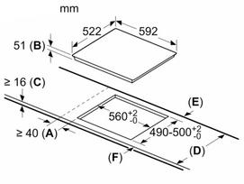 hob induction - Bosch PIE611BB5E - 5 nuotrauka